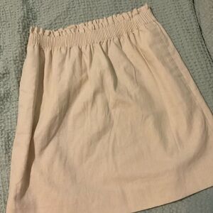 J. Crew Cream Mini Skirt